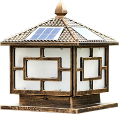 Đèn trụ cổng NLMT chữ Trung 250mm