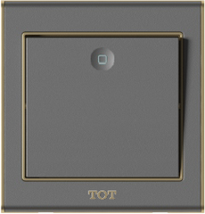 Bộ công tắc 1 hạt 1 chiều 16A , màu  ghi