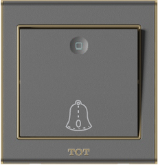 Bộ công tắc chuông cửa , màu ghi