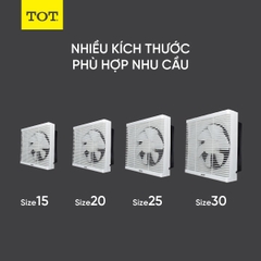 Quạt thông gió DC gắn tường size 30