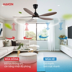 Quạt trần đèn DC 5 cánh HK-QT26 MODEL HK-QT26BB