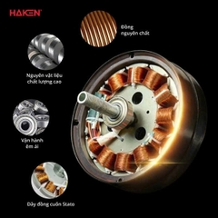 Quạt trần DC 3 cánh, 54inch, 45W, màu trắng model HK-QT36WH