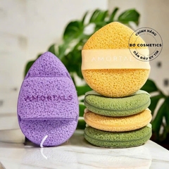 Bọt Biển Rửa Mặt AMORTALS Smile Cleaning Puff Face Wash Puff