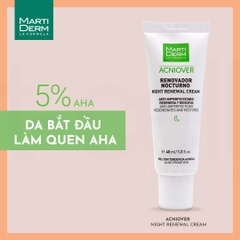 MartiDerm Acniover Night Renewal Cream - Kem Dưỡng Tái Tạo Ban Đêm Cho Da Dầu Mụn
