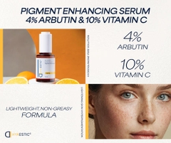 Hyaestic Pigment Enhancing Serum 4% Arbutin & 10% Vitamin C (30ml) - Tinh chất hỗ trợ trị nám và trẻ hóa làn da