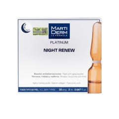 Ampoule Chống Lão Hoá & Tái Tạo Da Ban Đêm MartiDerm Platinum Night Renew Ampoule