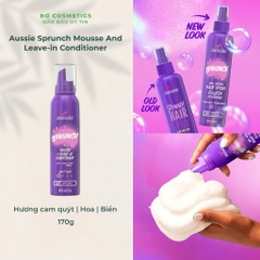 Xịt Bọt Tạo Kiểu & Dưỡng Tóc Aussie Sprunch Mousse & Leave-In Conditioner
