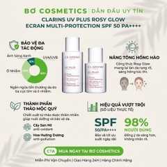 Kem Chống Nắng Clarins UV Plus Rosy Glow Ecran Multi Protection SPF 50/PA++++