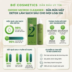 Sữa Rửa Mặt Detox Làm Sạch Sâu Oh!Oh! Microx Cleanser
