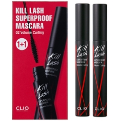 Set Chuốt Mi Clio Kill Lash Superproof Mascara 1+1 Special Set