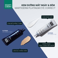 Kem Dưỡng Mắt Ngày & Đêm Giảm Bọng Mắt, Quầng Thâm MartiDerm Platinum Eye Correct