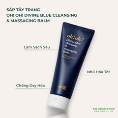 Sáp Tẩy Trang Oh!Oh! Divine Blue Cleansing & Massaging Balm - Làm Sạch Sâu, Trẻ Hóa Da