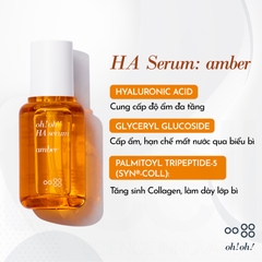 Tinh Chất Dưỡng Ẩm, Phục Hồi & Trẻ Hóa Da Oh!Oh! HA & Proteoglycans Amber Serum