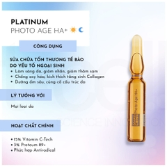 Ampoules 15% Vitamin C Nguyên Chất Chống Lão Hóa - MartiDerm Platinum Photo Age HA+