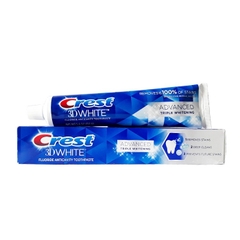 Kem Đánh Răng Crest 3D White Advanced Tripple Whitening 158g