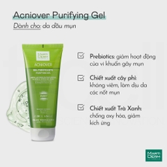 MartiDerm Acniover Purifying Gel - Gel rửa mặt cho da dầu mụn