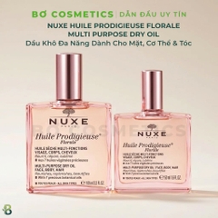 Dầu Khô Đa Năng Nuxe Huile Prodigieuse Florale Multi-Purpose Dry Oil