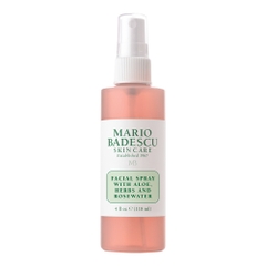 Xịt khoáng Mario Badescu Facial Spray With Aloe, Herbs And Rosewater 118ml
