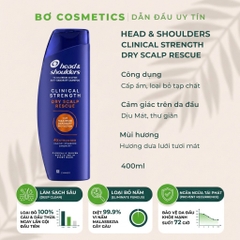 Dầu Gội Head & Shoulders Clinical Strength Dry Scalp Rescue - Cấp Ẩm & Trị Gàu Chuyên Sâu