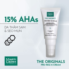 MartiDerm The Originals Pro Reg 15 Cream - Kem dưỡng đêm tái tạo da chuyên sâu 15% AHA