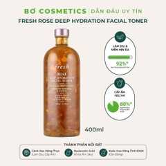 Nước Hoa Hồng Fresh Rose Deep Hydration Facial Toner 400ml
