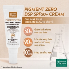 MartiDerm Pigment Zero DSP SPF50+ Cream - Kem Dưỡng Ngày Chống Nắng Làm Sáng Da, Mờ Sắc Tố