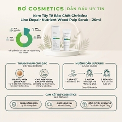 [Mini 20ml] Kem Tẩy Tế Bào Chết Christina Line Repair Nutrient Wood Pulp Scrub