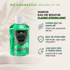 Nước Súc Miệng Marvis Eau De Bouche Classic Strong Mint 400ml