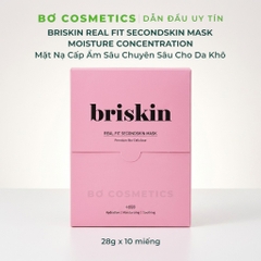 Mặt Nạ Briskin Real Fit SecondSkin Premium Bio Cellulose Mask Moisture Concentration