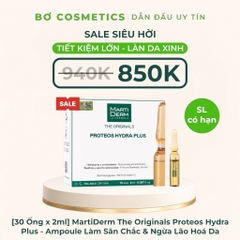 MartiDerm The Originals Proteos Hydra Plus - Ampoule Dưỡng Ẩm, Làm Săn Chắc & Ngừa Lão Hoá Da