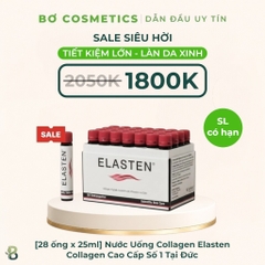 Nước Uống Collagen Elasten (28 ống x 25ml) - Collagen Cao Cấp Số 1 Tại Đức