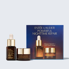 Set Dưỡng Da Mini Estee Lauder Powerful Nighttime Repair (Repair Serum + Eye Gel-Creme)