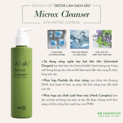 Sữa Rửa Mặt Detox Làm Sạch Sâu Oh!Oh! Microx Cleanser