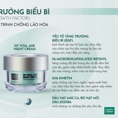 Kem Dưỡng Phục Hồi Hỗ Trợ Trị Mụn & Trẻ Hóa MartiDerm Platinum GF Vital Age Night Cream