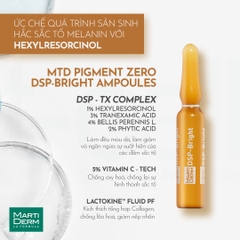MartiDerm Pigment Zero DSP Bright - Ampoule Dưỡng Sáng Đều Màu Da, Giảm Đốm Sắc Tố