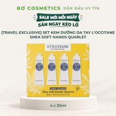 [Travel Exclusive] Set Kem Dưỡng Da Tay L'Occitane Shea Soft Hands Quarlet 30ml x 4