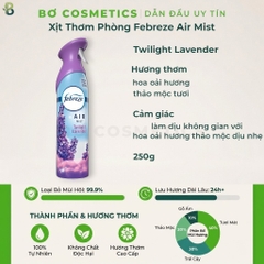 Xịt Thơm Phòng Febreze Air Mist Twilight Lavender