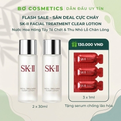 Combo Nước Hoa Hồng SK-II Facial Treatment Clear Lotion 30ml