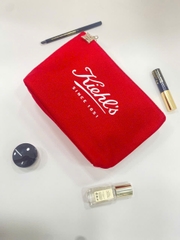 Túi Đựng Mỹ Phẩm Gift Kiehl's Đỏ Trơn (21x14x6cm)