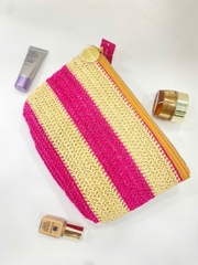 Túi Cói Gift Estee Lauder Màu Hồng Be (24x18x6cm)