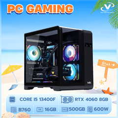 PC GAMING VPC Core i5 13400F I 16GB I RTX 4060 8GB I SSD 500GB