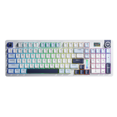 Bàn phím cơ AULA S98 Pro - 3 Mode (Phiên bản Xanh dương + trắng + tím đậm/ Star Vector switch/ Pin 4000mAh)