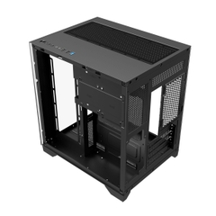 Vỏ Case Edra ECS1503 Black ( Matx, Case Bể Cá, Không Fan )