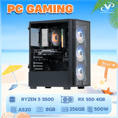 PC GAMING VPC Ryzen 5 5500 I 8GB I RX550 4GB I SSD 256GB