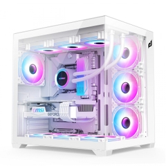 Vỏ Case EDRA ECS1504 White (mATX/Màu Trắng, Không Fan )