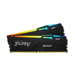 RAM PC Kingston FURY Beast RGB 32GB (2x16GB) DDR5 6000Mhz (KF560C36BBE2AK2-32WP) (AMD EXPO+INTEL XMP)