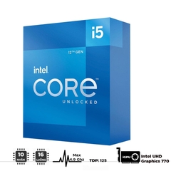CPU Intel Core i5-12600K (3.7GHz turbo up to 4.9Ghz, 10 nhân 16 luồng, 20MB Cache, 125W) BOX NK