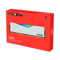 RAM DESKTOP ADATA XPG SPECTRIX D50 RGB WHITE 16GB (1X16GB) DDR4 3200MHZ