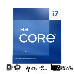CPU Intel Core i7-13700 (up to 5.2Ghz, 16 nhân 24 luồng, 30MB Cache, 65W) - Socket Intel LGA 1700/Raptor Lake)