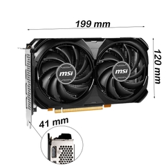 Cạc màn hình MSI RTX 4060 VENTUS 2X BLACK 8G OC